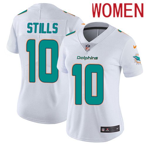 Women Miami Dolphins #10 Kenny Stills Nike White Vapor Limited NFL Jersey